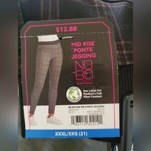 NOBO Mid Rise Ponte Jegging Juniors (21) XXXL